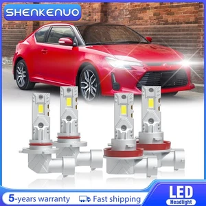 For Scion TC 2008-2013 6000K Combo 4X 9005 H11 LED Headlight Bulbs High Low Beam - Bild 1 von 15