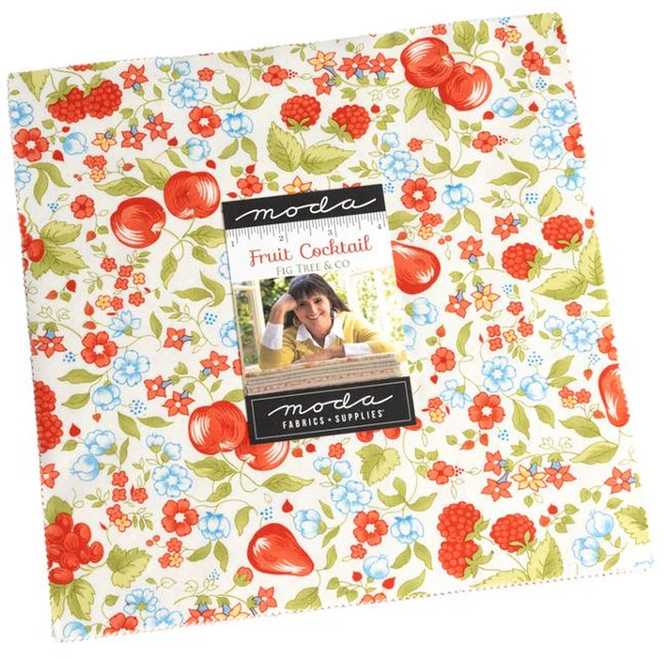 Fruit Cocktail Moda Layer Cake 42 100% Cotton 10" Precut Quilt Squares - Image 1 of 2