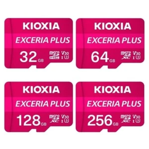 Carte microSD KIOXIA EXCERIA Plus 32 Go 64 Go 128 Go 256 Go SDHC SDXC TF UHS-I U1 V30 - Photo 1 sur 11