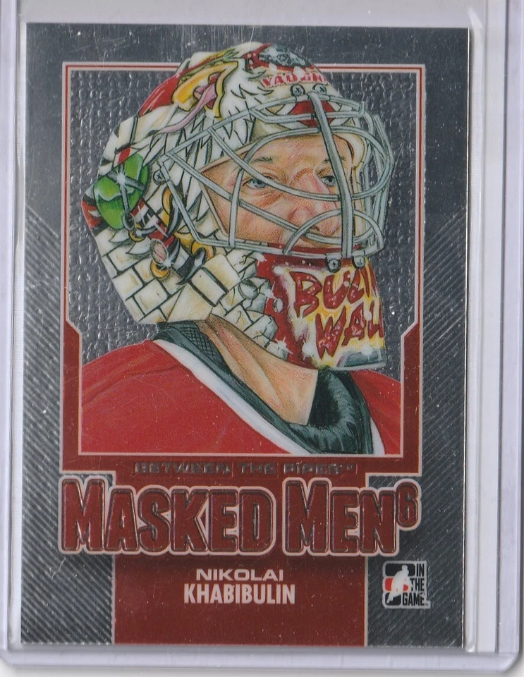 2013-14 ITG Between The Pipes Masked Men 6 Silver/100 Nikolai Khabibulin MM-08 - Image 1 of 1
