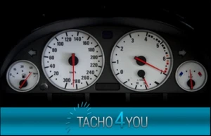 Tachoscheiben für BMW 300 kmh Tacho E39 Benzin Weiss 3387 Tachoscheibe km/h X5 - Picture 1 of 1