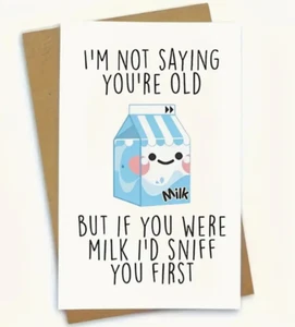 Funny Birthday Card, Rude ,Joke ,Humour, Greeting Cards, with Envelope, Gifts - Picture 1 of 2