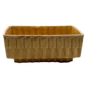 Cookson Art Pottery Gold Drip Platform Scalloped Planter MCM USA CP-338 EUC - Picture 1 of 16