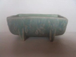 Vintage Original Nelson McCoy Pottery 1940 Butterfly Fernery Planter Aqua Green. - Picture 1 of 4