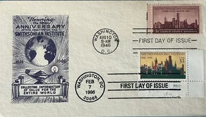 HNLP Hideaki Nakano 943 3059 Smithsonian Institution 50 Jahre between Cancels  - Bild 1 von 1