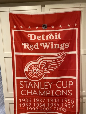 DETROIT RED WINGS Stanley Cup Champions FLAG 3'X5' Cover