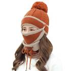 Lady Wooly Chunky Knitted Hat Scarf And Gloves Set Winter Warmer Woollen Ski Cap
