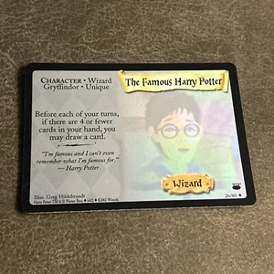 Harry Potter 26/80 The Famous Harry Potter Holo Foil WOTC Diagon Alley LP - Picture 1 of 7