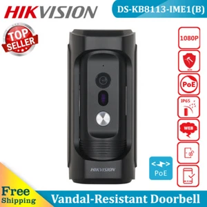 Timbre video con cable Hikvision DS-KB8113-IME1(B) 2 MP compatible con configuración web - Imagen 1 de 12