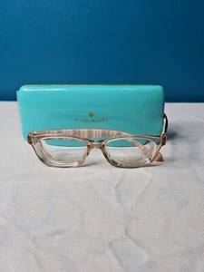 Authentic Kate Spade BRYLIE QGX Translucent Peach White Frames Glasses Script - Picture 1 of 7