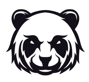 Calcomanía de vinilo troquelada PANDA OSO pegatina para coche ventana parachoques de pared DIVERTIDO personalizado - Imagen 1 de 7