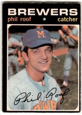 1971 O-Pee-Chee Phil Roof #22 Milwaukee Brewers