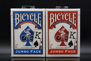 Bicycle Test Deck Jumbo Face Cupid Blue & Red Set Ohio Printed | Playing Cards - Foto 1 di 14