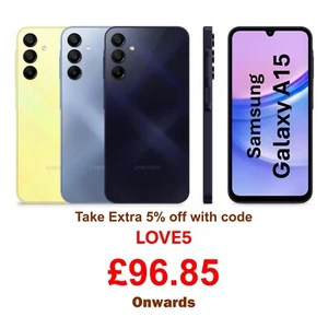 Samsung Galaxy A16 A15 Smartphone 128GB Android Unlocked Dual-Sim Mobile Colours - Picture 1 of 22