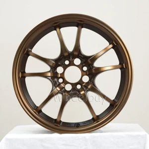 4 PCS ROTA WHEELS CIRCUIT 10 16X7 4X100 45 67.1 FRS BRONZE - Picture 1 of 4