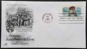 Scott 2024 FDC Ponce de Leon Art Craft Cachet - Picture 1 of 3