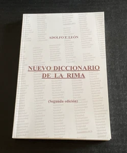 Nuevo Diccionario De La Rima (Spanish Rhyming) Dictionary  Adolfo  Leon 2001 NEW - Picture 1 of 8