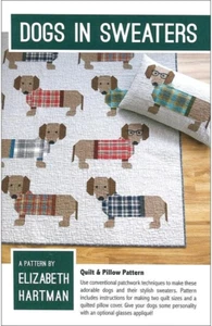 Elizabeth Hartman Ptrn Dogs in Sweaters Pattern - Picture 1 of 12