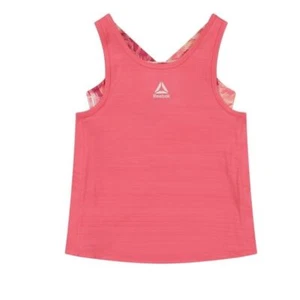 Reebok girls Camelia Rose Dash printed running tank top with compression - xxl - Picture 1 of 7