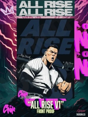 28. KNWN x CHIPS : "ALL RISE v1" AARON JUDGE TRADING CARD - Image 1 of 2