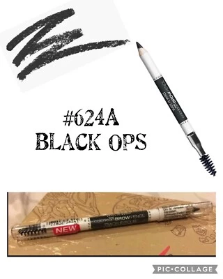 Wet n Wild Color Icon Brow Pencil 624A Black Ops - 0.02oz - Spoolie End - Sealed - Image 1 of 4