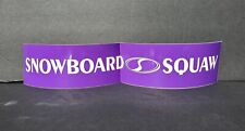 Squaw Valley Ski Resort Snow Skiing Boarding Large Purple Sticker Decal -Cracked