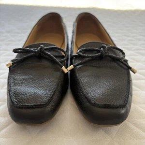 Talbots Mujer’s Penny Mocasines Cuero Negro Zapatos Talla 8N Negro Lazo Sin Cordones - Imagen 1 de 11