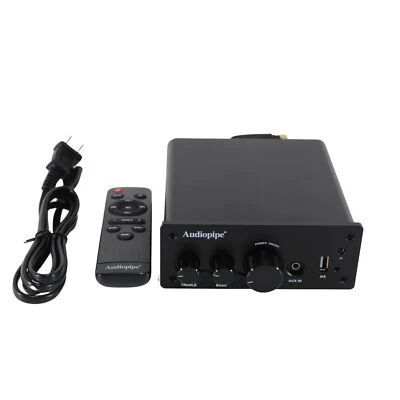 AUDIOPIPE Mini 200W 2 Channel Bluetooth/MS/AUX/Coaxial/Optical Bookshelf Amplifier