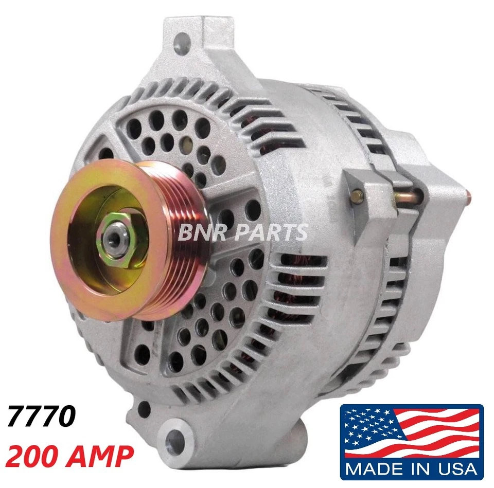 Alternador 200 AMP 7770 Ford Mercury Alto Rendimiento HD NUEVO EE. UU. Foto 1 de 1