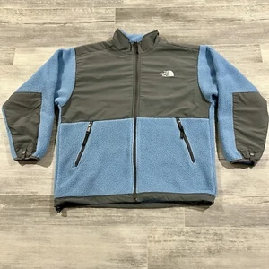 The North Face Denali Fleece Polartec Full Zip Jacket Light Blue Gray Youth M/L* - Picture 1 of 15