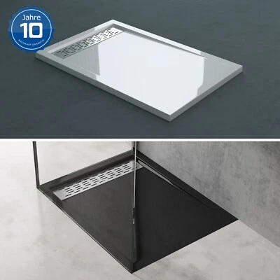 DOPORRO Duschwanne 90x140 80x100 80x120 80x140cm Duschtasse 90x120cm Edelstahl Xetro04