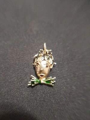 Ciondolo Smaltato pagliaccio. Argento 800. - Immagine 1 di 4