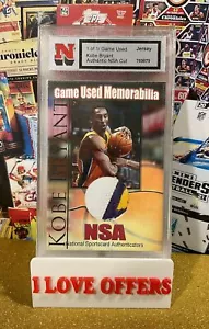 ORIGINAL NSA 1/1 RARE KOBE BRYANT 3 COLOR GAME JERSEY LAKERS CSTORE MORE READ - Picture 1 of 6