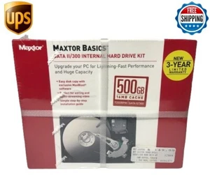 Kit disque dur interne Maxtor Basics DiamondMax 500 Go SATA 2/300 DISQUE DUR 7200 tr/min - Photo 1/7