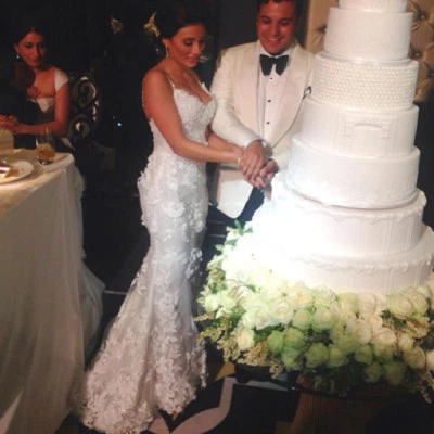 Sexy Espagueti Sirena Espalda Abierta Vestido de Boda Encaje Vestidos de Novia Talla 2 4 6 8++ Foto 1 de 4