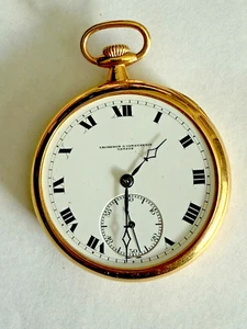 Vacheron & Constantin 18K Yellow Gold 46.5mm OF Pocket Watch Pristine 46.58MM - Picture 1 of 14