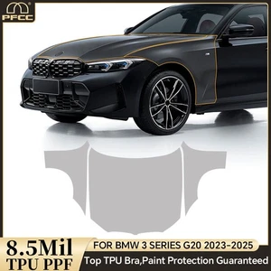 For BMW 3 Series G20 2023-UP Hood Fender Precut Paint Protection Film Clear PPF - Picture 1 of 18