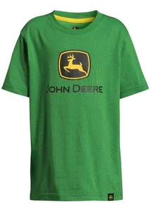 Neu John Deere Jungen Logo Grafik T-Shirt Größe XL (14-16) - Bild 1 von 3