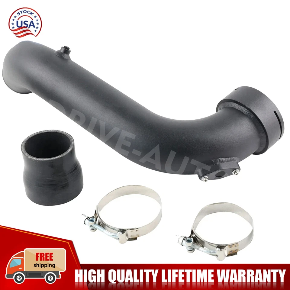 Tubo de carga turbo admisión aluminio negro para BMW N55 135i 335i xDrive 2011-2012 Foto 1 de 4