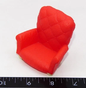 Silla reclinable miniatura para sala de estar sin muñeca figura casa de muñecas Calico - Imagen 1 de 9
