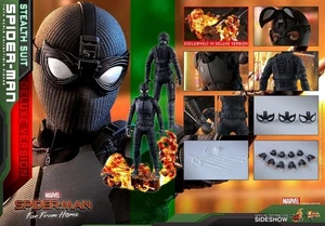 HOT TOYS SPIDER-MAN LEJOS DE CASA TRAJE SIGILOSO DE LUJO 12" 1/6 FIGURA MMS541 NUEVO - Imagen 1 de 10