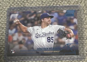 2022 Topps Stadium Club Blue Refractor /50 Jonathan Heasley Rookie RC - Picture 1 of 2