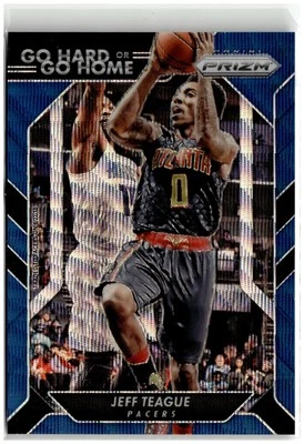 2016-17 Panini Prizm #20 Jeff Teague Go Hard or Go Home Blue Wave #/99 A1306 - Image 1 of 2
