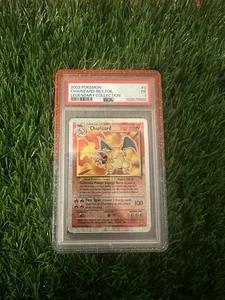 Pokémon Colección Legendaria PSA 1 Holograma Inverso Raro Charizard 3/110 con Guardia - Imagen 1 de 2