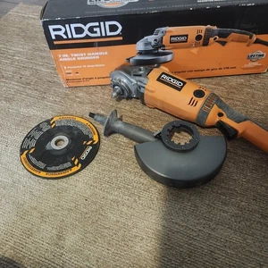 RIDGID R10202 120V 7 pulgadas Amoladora angular, falta arandela y tuerca de cuchilla - Imagen 1 de 5