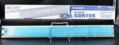 Clasificador de documentos C-Line presentación A-Z 1-31 enero-dic domingo-sábado #30526 azul multiusos Foto 1 de 4