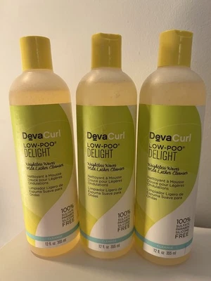 DevaCurl Low-Poo Delight Weightless Waves Mild Lather Cleanser 12 oz - (3 Pack) - Image 1 of 3