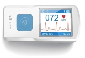 EMAY Bluetooth Portable ECG/EKG Monitor For iPhone & Android mac & Windows EMG20 - Picture 1 of 5