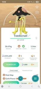 Pokemon Toedscruel ( Toedscool Evolution ) Go - Picture 1 of 2