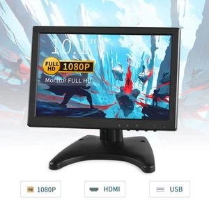 Security Monitor 10.1" LCD Display Screen with AV VGA HDMI USB Input for PC CCTV - Picture 1 of 11
